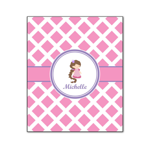 Custom Diamond Print w/Princess Wood Print - 20x24 (Personalized)