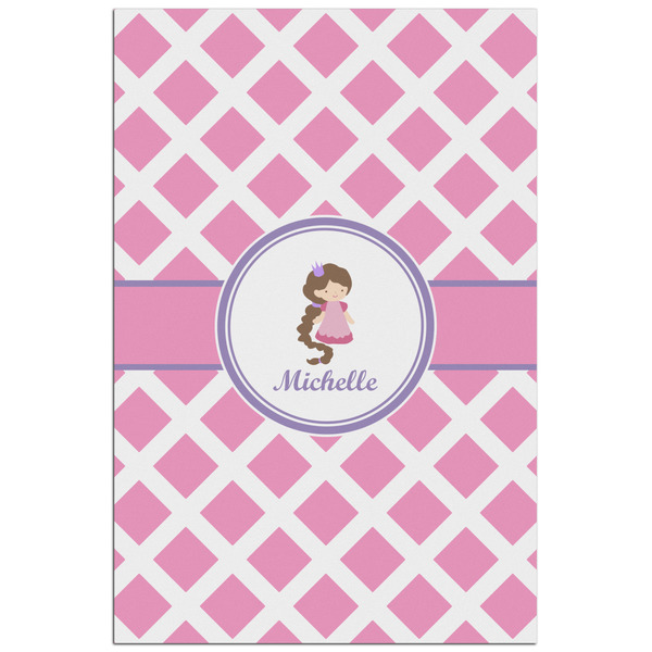 Custom Diamond Print w/Princess Poster - Matte - 24x36 (Personalized)