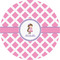 Diamond Print w/Princess 3" Multipurpose Round Labels - Single Sticker