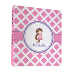 Diamond Print w/Princess 3 Ring Binder - Full Wrap - 1" (Personalized)