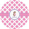 Diamond Print w/Princess 4" Multipurpose Round Labels - Single Sticker