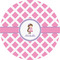 Diamond Print w/Princess 5" Multipurpose Round Label - Single Sticker