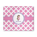 Diamond Print w/Princess 8' x 10' Indoor Area Rug (Personalized)