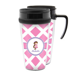 Diamond Print w/Princess Acrylic Travel Mug (Personalized)