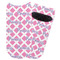 Diamond Print w/Princess Adult Ankle Socks - Single Pair - Front and Back