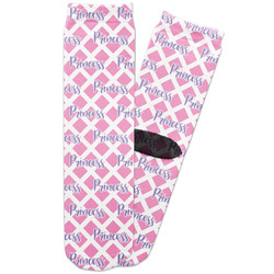 Diamond Print w/Princess Adult Crew Socks (Personalized)