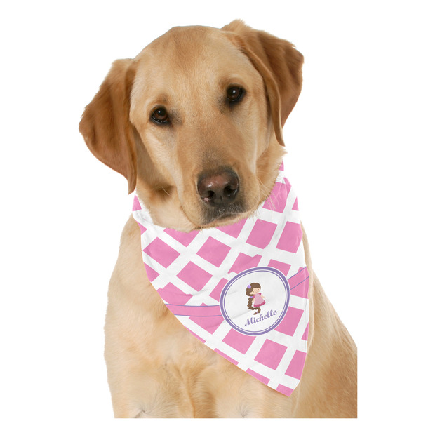 Custom Diamond Print w/Princess Dog Bandana Scarf w/ Name or Text