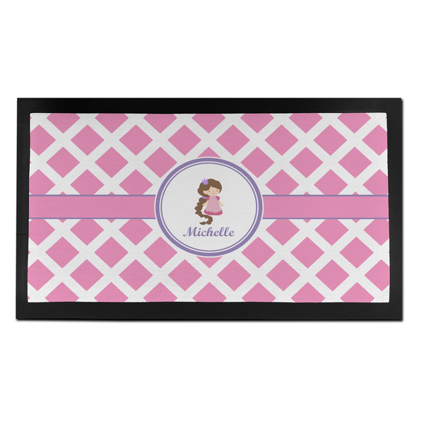 Custom Diamond Print w/Princess Bar Mat - Small (Personalized)