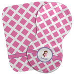 Diamond Print w/Princess Burp Cloth (Personalized)