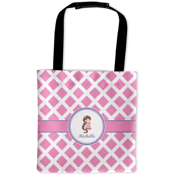 Custom Diamond Print w/Princess Auto Back Seat Organizer Bag (Personalized)