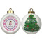 Diamond Print w/Princess Ceramic Christmas Ornament - X-Mas Tree (APPROVAL)