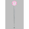 Diamond Print w/Princess Clear Plastic 7" Stir Stick - Round - Single Stick