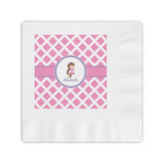 Diamond Print w/Princess Coined Cocktail Napkins (Personalized)