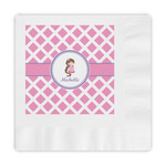 Diamond Print w/Princess Embossed Decorative Napkins (Personalized)