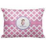 Diamond Print w/Princess Decorative Baby Pillowcase - 16"x12" (Personalized)