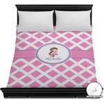 Diamond Print w/Princess Duvet Cover - Full / Queen (Personalized)