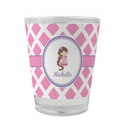 Diamond Print w/Princess Glass Shot Glass - 1.5 oz - Single (Personalized)