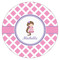 Diamond Print w/Princess Icing Circle - Medium - Single