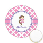 Diamond Print w/Princess Printed Cookie Topper - 2.15" (Personalized)