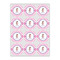 Diamond Print w/Princess Icing Circle - Small - Set of 12