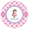 Diamond Print w/Princess Icing Circle - Small - Single