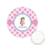 Diamond Print w/Princess Printed Cookie Topper - 1.25" (Personalized)