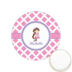 Diamond Print w/Princess Printed Cookie Topper - 1.25" (Personalized)