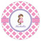 Diamond Print w/Princess Icing Circle - XSmall - Single