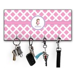 Diamond Print w/Princess Key Hanger w/ 4 Hooks w/ Graphics and Text