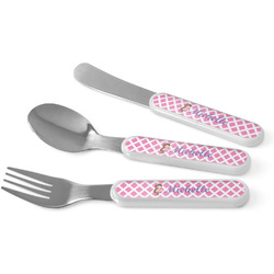 Diamond Print w/Princess Kid's Flatware (Personalized)