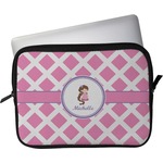 Diamond Print w/Princess Laptop Sleeve / Case - 13" (Personalized)