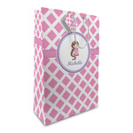 Diamond Print w/Princess Large Gift Bag (Personalized)