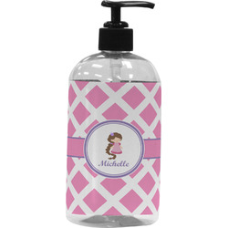 Diamond Print w/Princess Plastic Soap / Lotion Dispenser (Personalized)