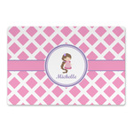 Diamond Print w/Princess Large Rectangle Car Magnet (Personalized)