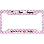 Diamond Print w/Princess License Plate Frame (Personalized)