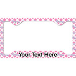 Diamond Print w/Princess License Plate Frame - Style C (Personalized)