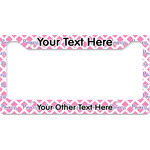 Diamond Print w/Princess License Plate Frame - Style B (Personalized)