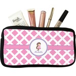 Diamond Print w/Princess Makeup / Cosmetic Bag (Personalized)