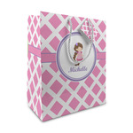 Diamond Print w/Princess Medium Gift Bag (Personalized)