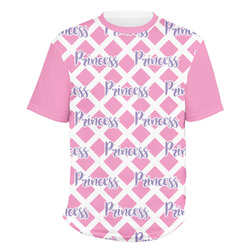 Diamond Print w/Princess Men's Crew T-Shirt - 2X Large (Personalized)