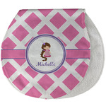 Diamond Print w/Princess Burp Pad - Velour w/ Name or Text