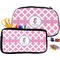 Diamond Print w/Princess Pencil / School Supplies Bags Small and Medium