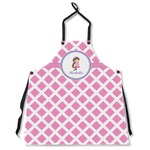 Diamond Print w/Princess Apron Without Pockets w/ Name or Text