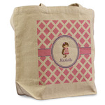 Diamond Print w/Princess Reusable Cotton Grocery Bag - Single (Personalized)