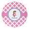 Diamond Print w/Princess Round Paper Coaster - Approval