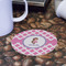 Diamond Print w/Princess Round Paper Coaster - Front