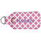 Diamond Print w/Princess Sanitizer Holder Keychain - Large (Back)