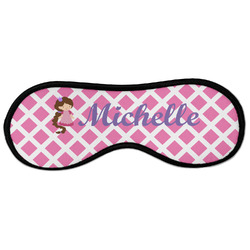 Diamond Print w/Princess Sleeping Eye Masks - Large (Personalized)