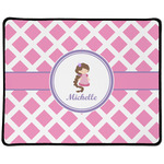 Diamond Print w/Princess Large Gaming Mouse Pad - 12.5" x 10" (Personalized)