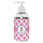 Diamond Print w/Princess Plastic Soap / Lotion Dispenser (8 oz - Small - White) (Personalized)